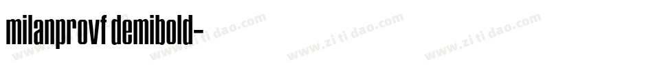 milanprovf demibold字体转换